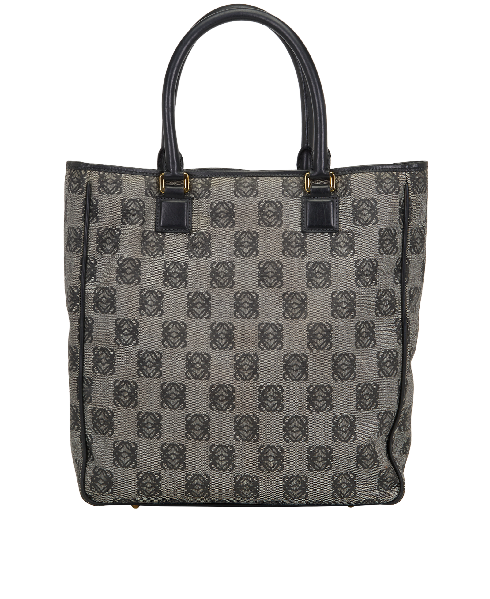 Anagram Tote, &pound;275, Handbags, Grey, Canvas, Back view
